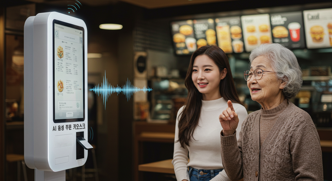  AI 음성인식 키오스크 서비스 이용 이미지