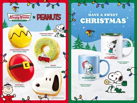 산타보다 먼저 온 스누피…도넛 들고 찾아왔다ㅡ크리스피크림 도넛