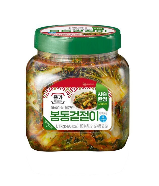 “아삭한 한입이 입맛을 깨운다”ㅡ대상 종가 ‘봄동겉절이’