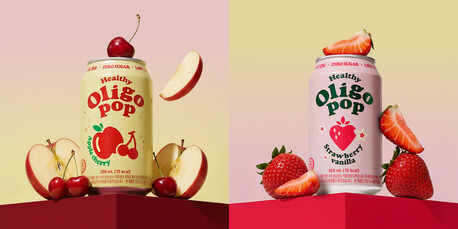 헬씨올리고 스트로베리&바닐라·애플체리 2종 팝 출시. "탄산의 기준을 바꾸다"