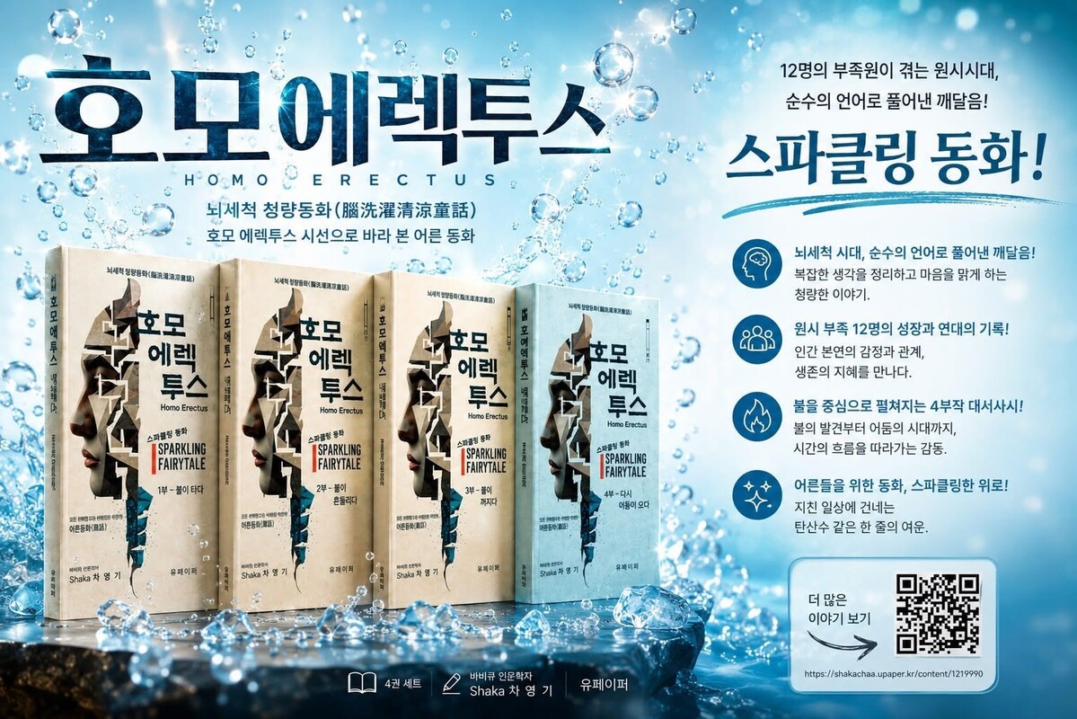 『스파클링 동화 호모에렉투스』, 유페이퍼에서 만나볼 수 있다. 사진 = 차영기 작가 페이스북